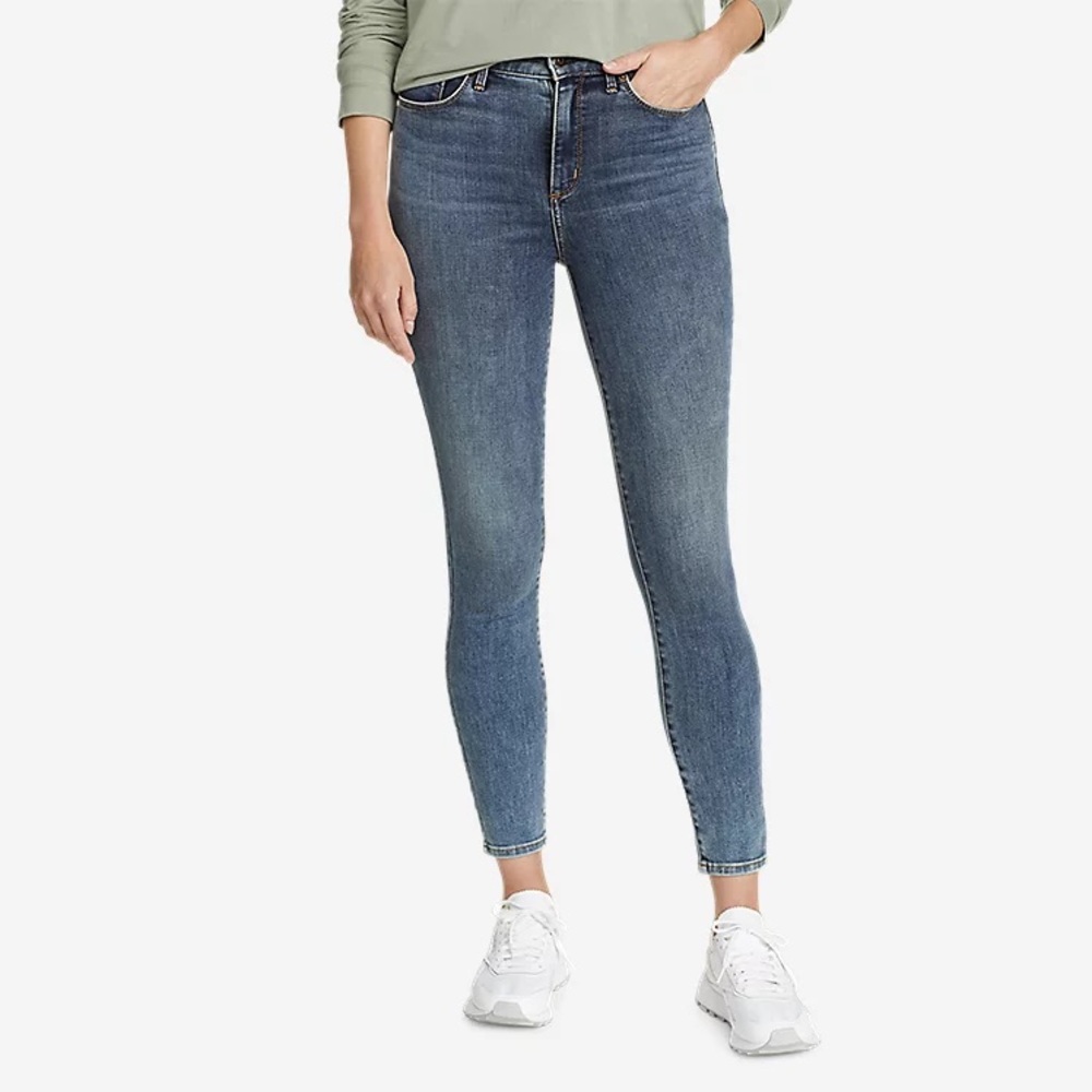Eddie Bauer Women's Voyager High-Rise Skinny Jeans - Slightly Curvy sz 10P *NWT*